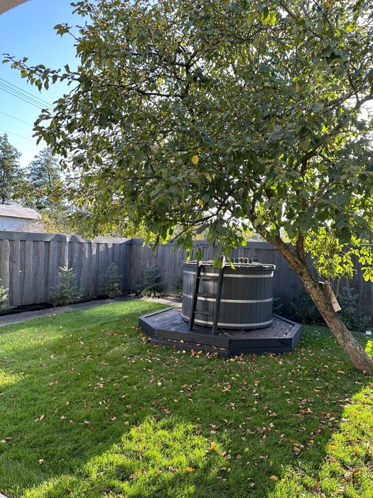 Виготовлення фурако і офуро, гаряча бочка