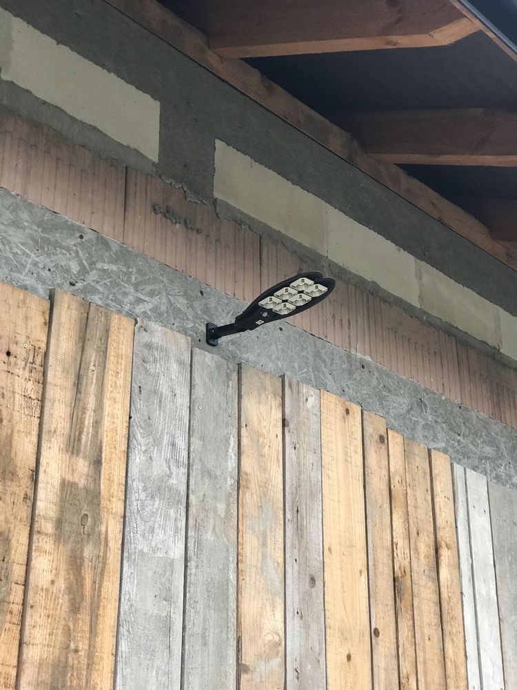 Lampa ogrodowa uliczna solarna 450 W pilot czujnik ruchu oświetlenie