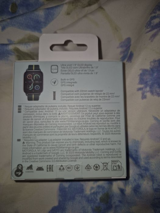 Smartwatch Motorola Moto Watch Fit