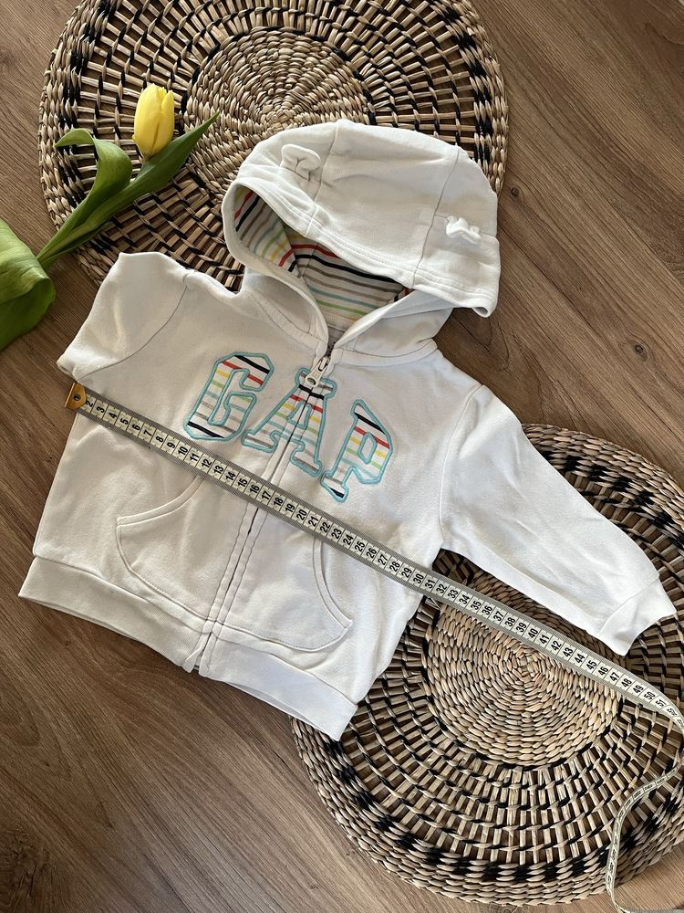 2 szt bluza z kapturem r. 80