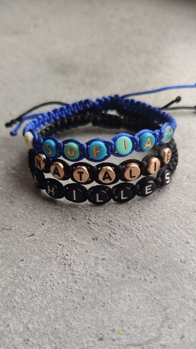 Браслет іменний ручної роботи, плетение. Подарунок. Оберіг