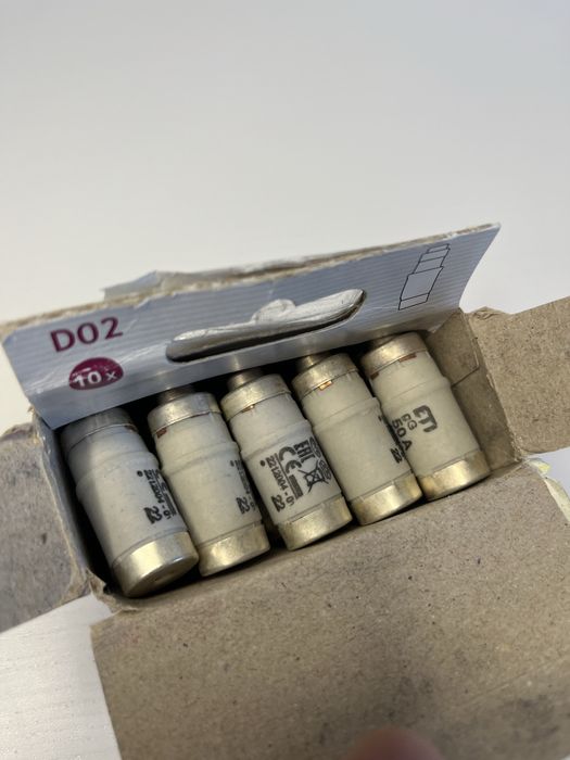 Wkładka bezpiecznikowa D02 50A gG 400V AC/250V DC