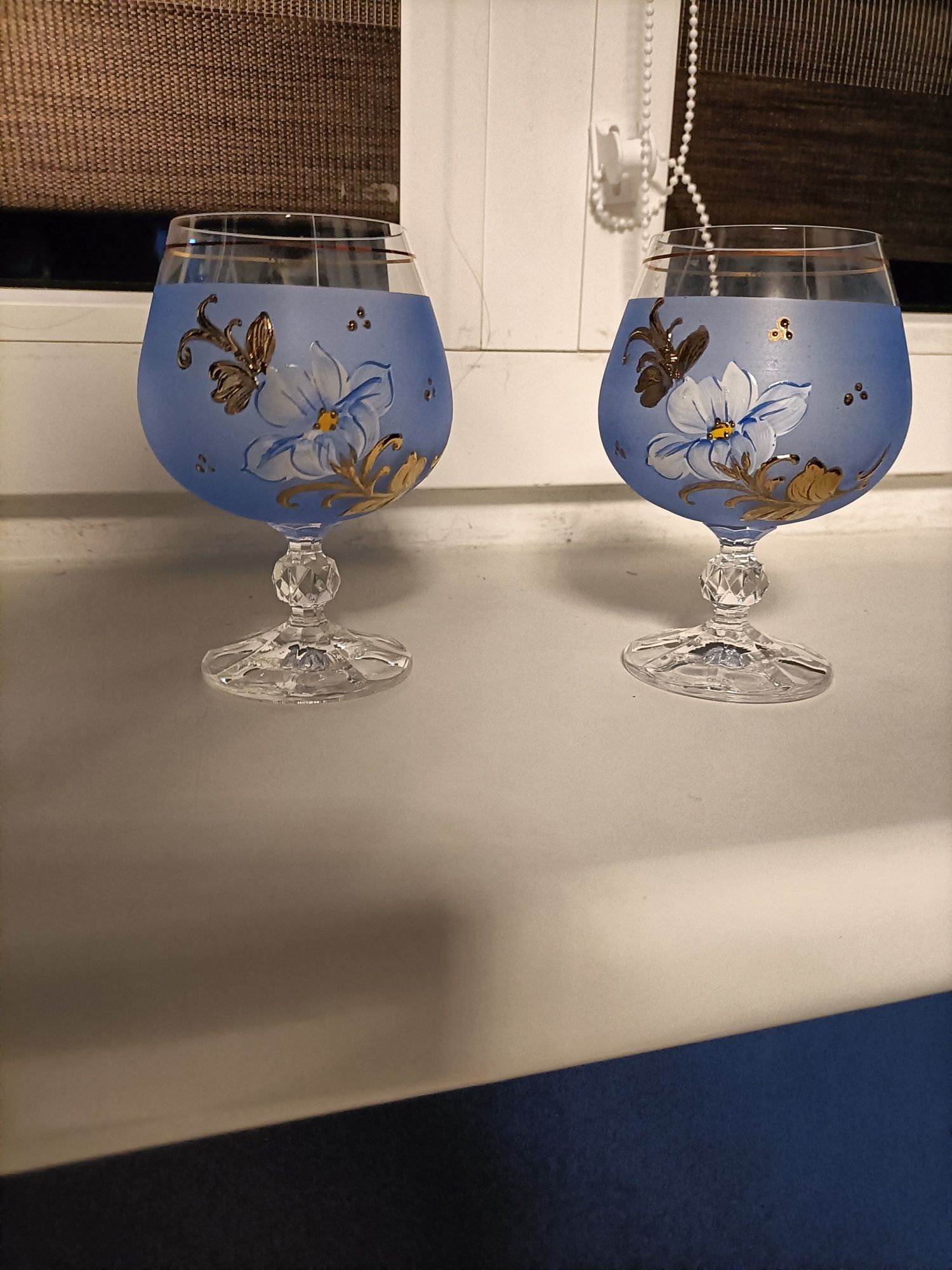 Piękne kieliszki bohemia