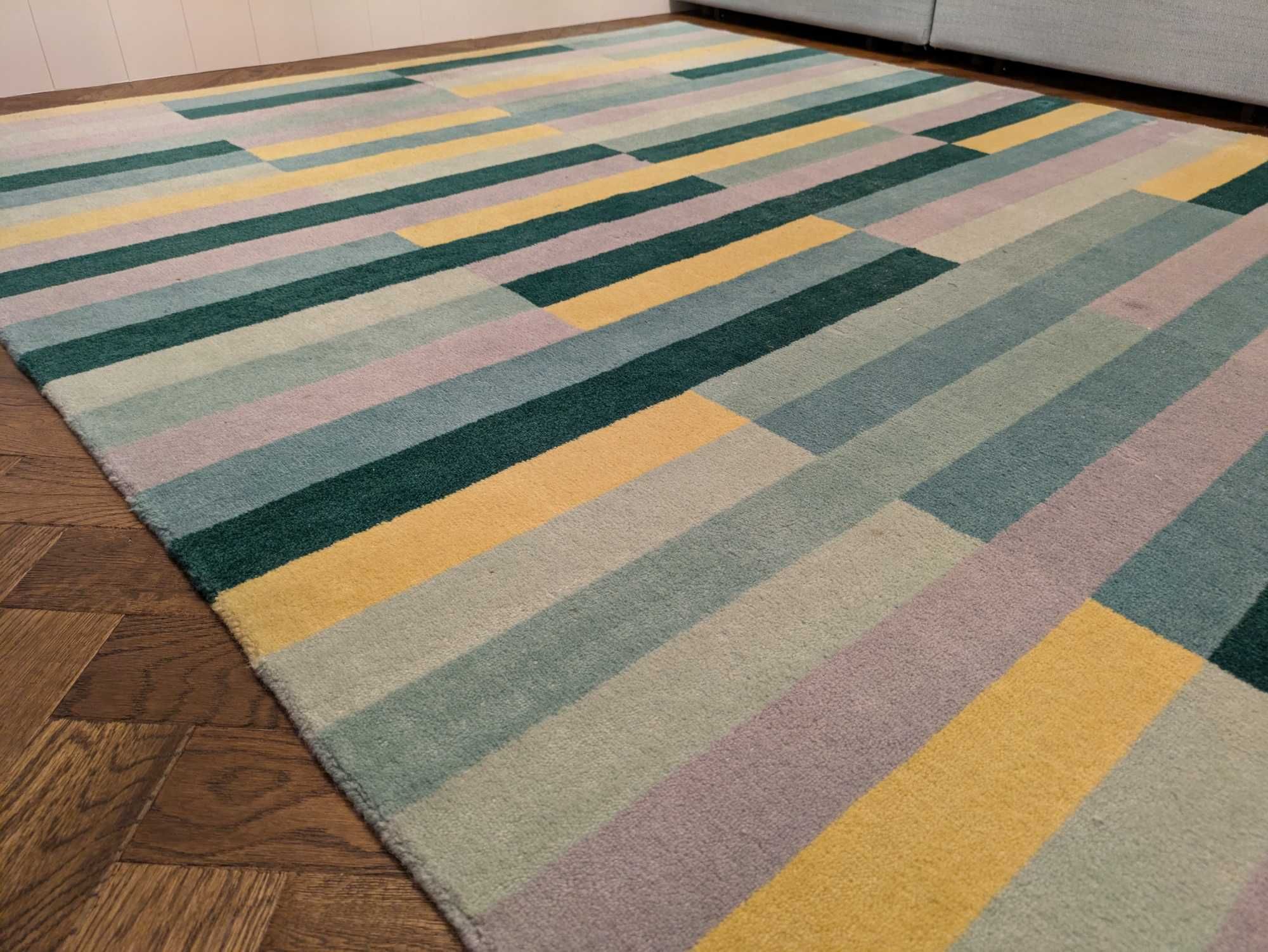 IKEA KRONGE Dywan z krótkim włosiem 170x240 cm naturalny wełniany