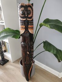 Piękna egzotyczna maska 100 cm, drewno z wyspy Bali