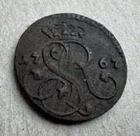 Монета польський грош 1767 рік