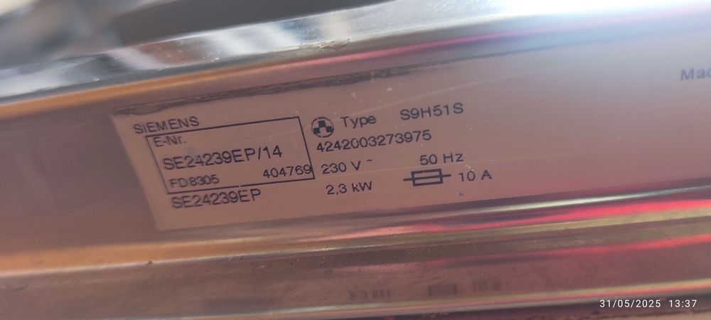 VENDO Máquina Lavar Loiça Siemens