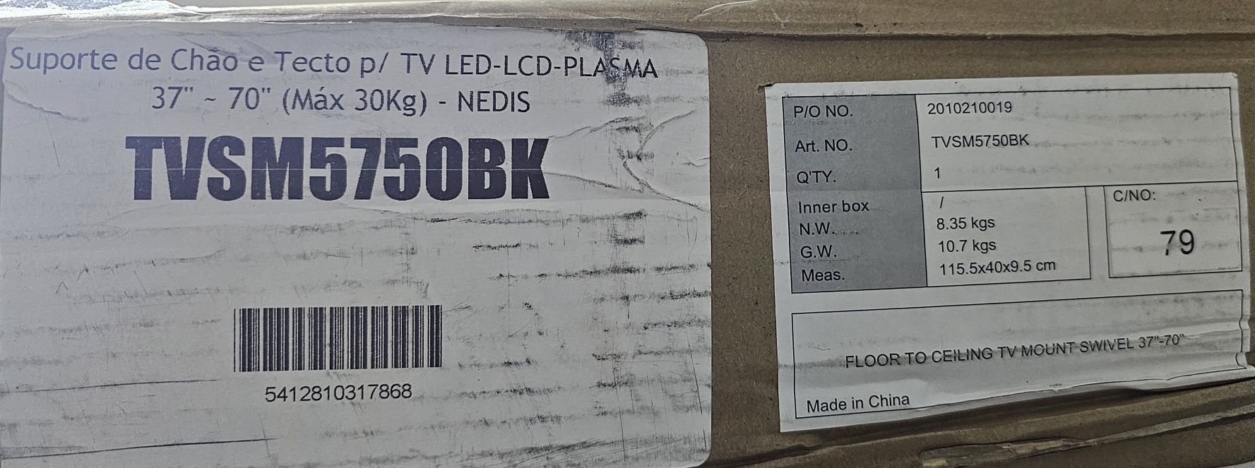 Suporte de chão para televisor de 37" a 70"