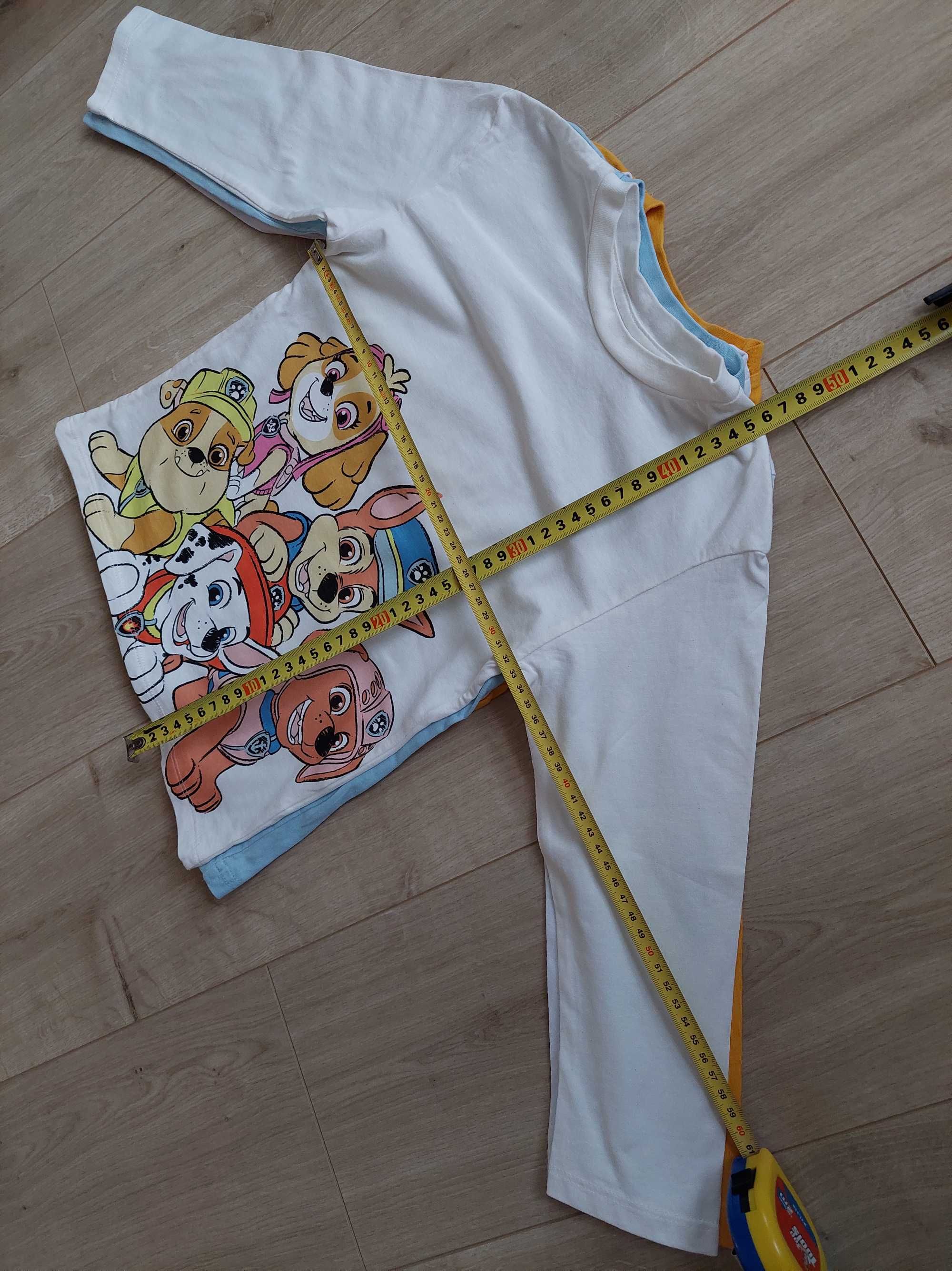 Bluzka chłopięca, zestaw 4 sztuk, stan bdb, 110-116, Lupilu, H&M