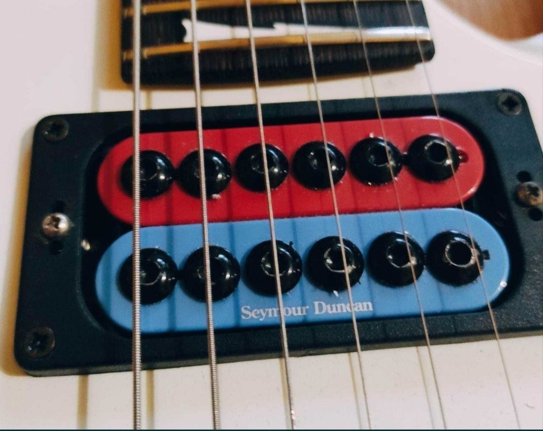 Gitara elektryczna Mayones z Seymour Duncan + Floyd Rose Ibanez Fender