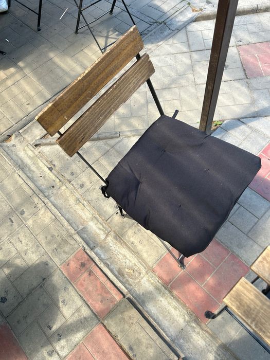 Стільці вуличні літня тераса метал/дерево