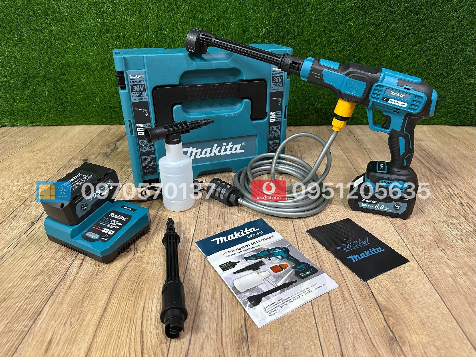 Акумуляторна міні мийка Makita DXR911 36V 6Ah універсальна тиск 40бар