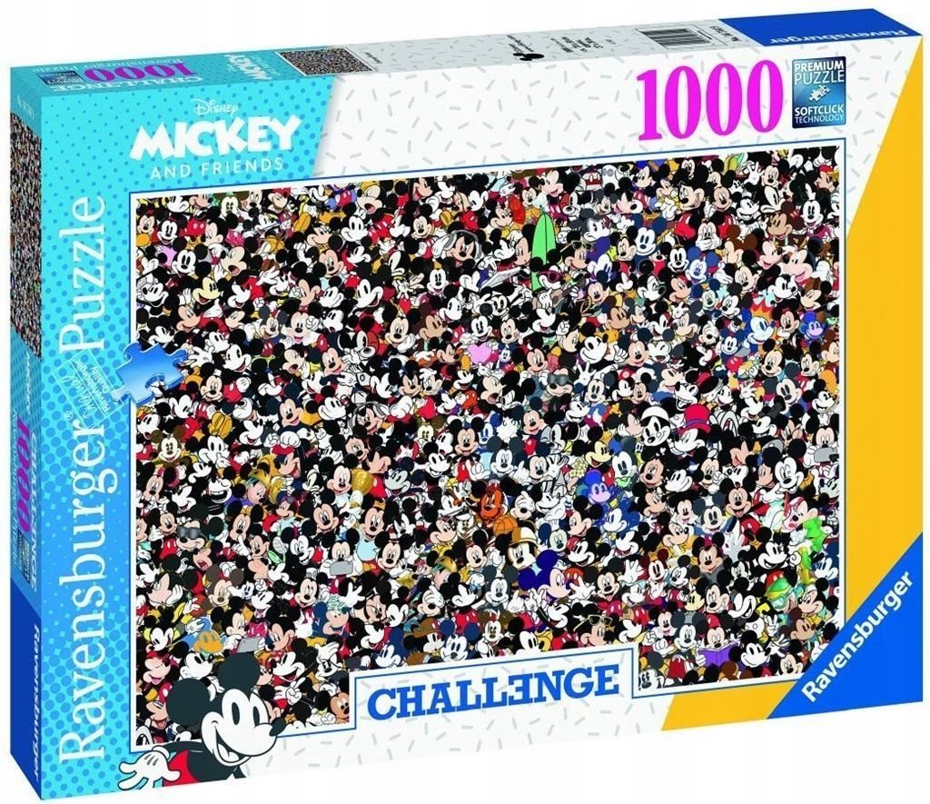 Puzzle 1000 Challenge. Myszka Miki, Ravensburger