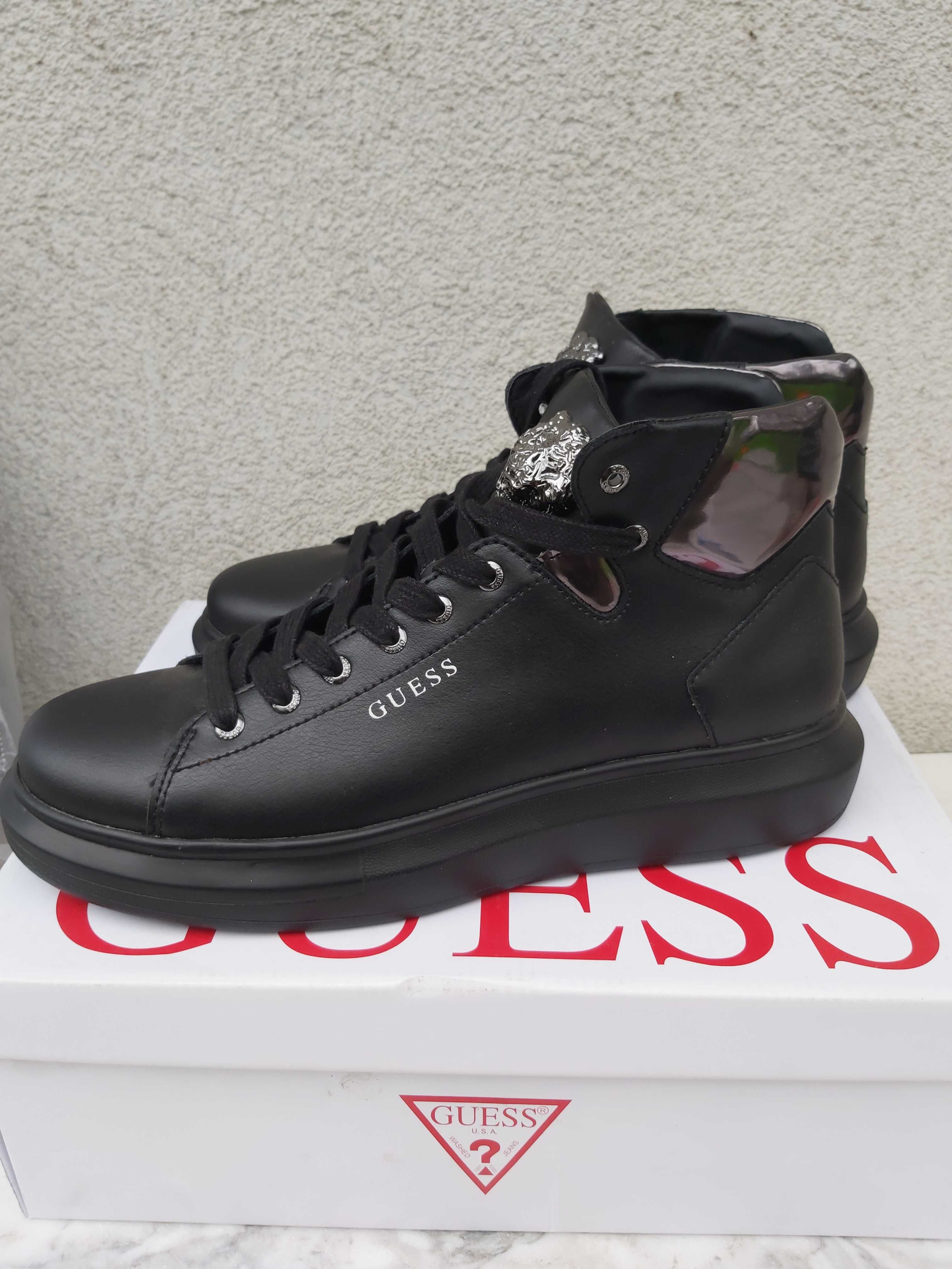 Nowe sneakersy GUESS czarne pólbuty 42 a289 buty męskie