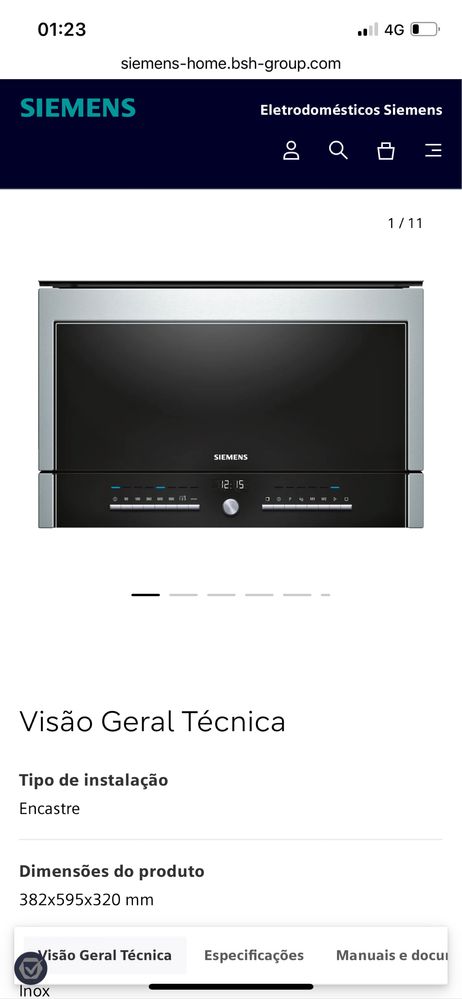 Microondas Siemens HF25G5R2