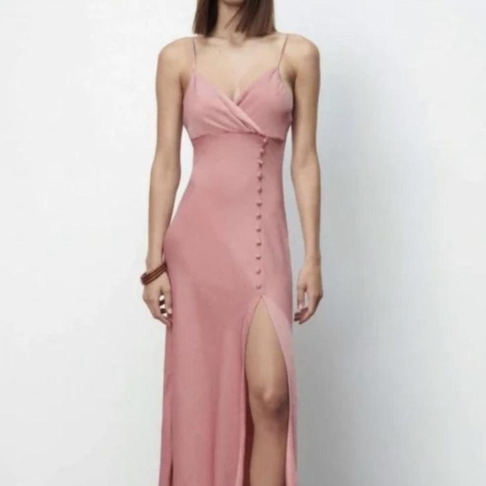 Zara сукня /плаття / платье у стилі білизна атлас