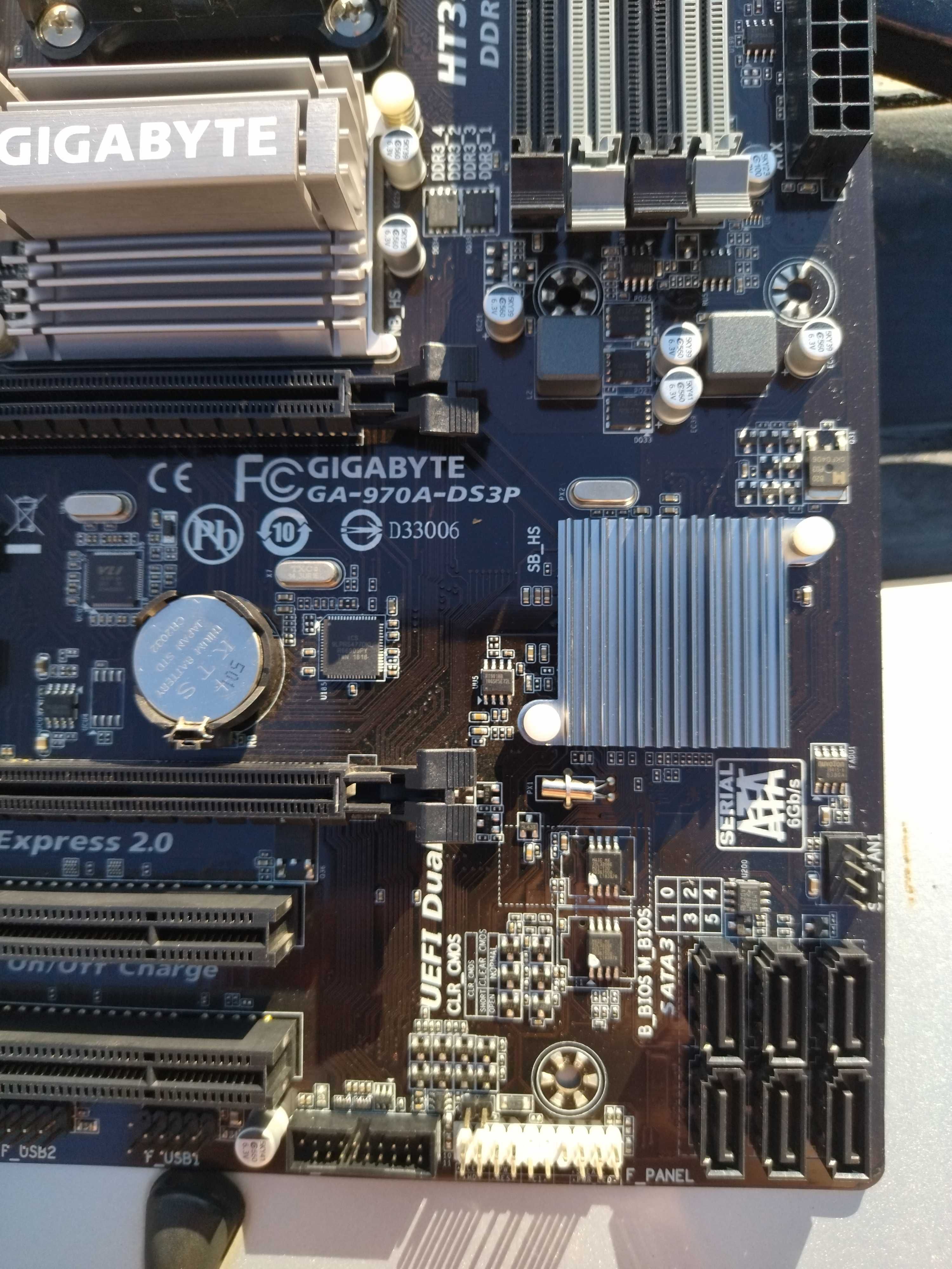 Комплект Gigabyte GA-970A-DS3P + AMD Phenom II X6 1075T(HDT75TFBK6DGR)