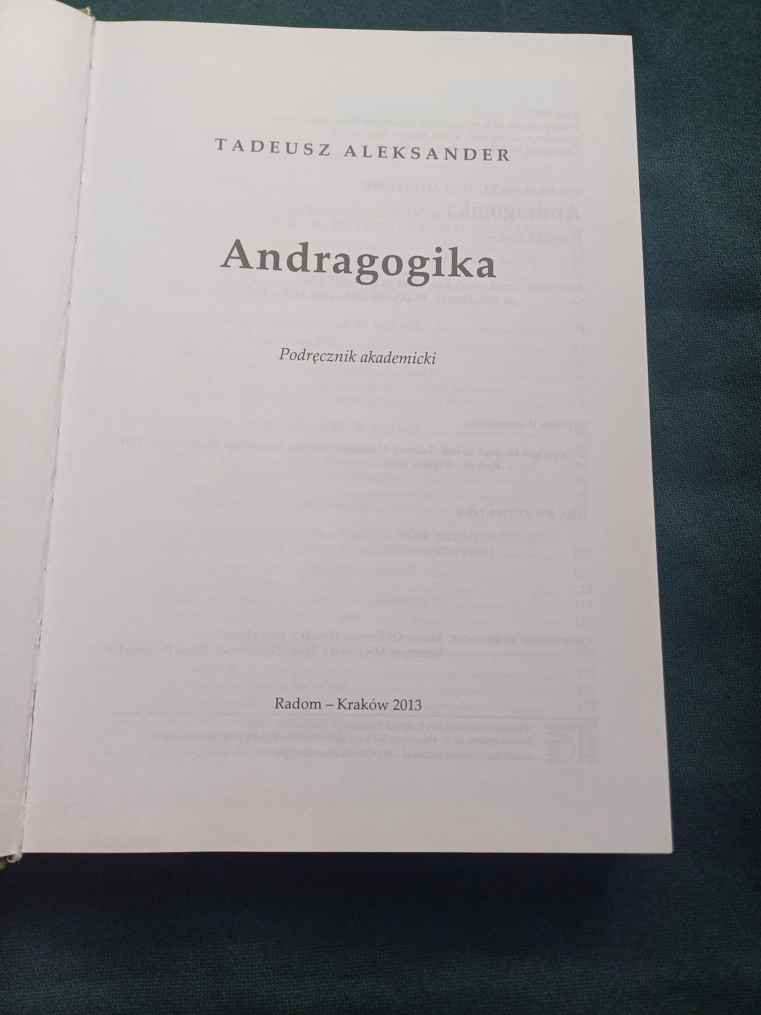 Andragogika Tadeusz Aleksander