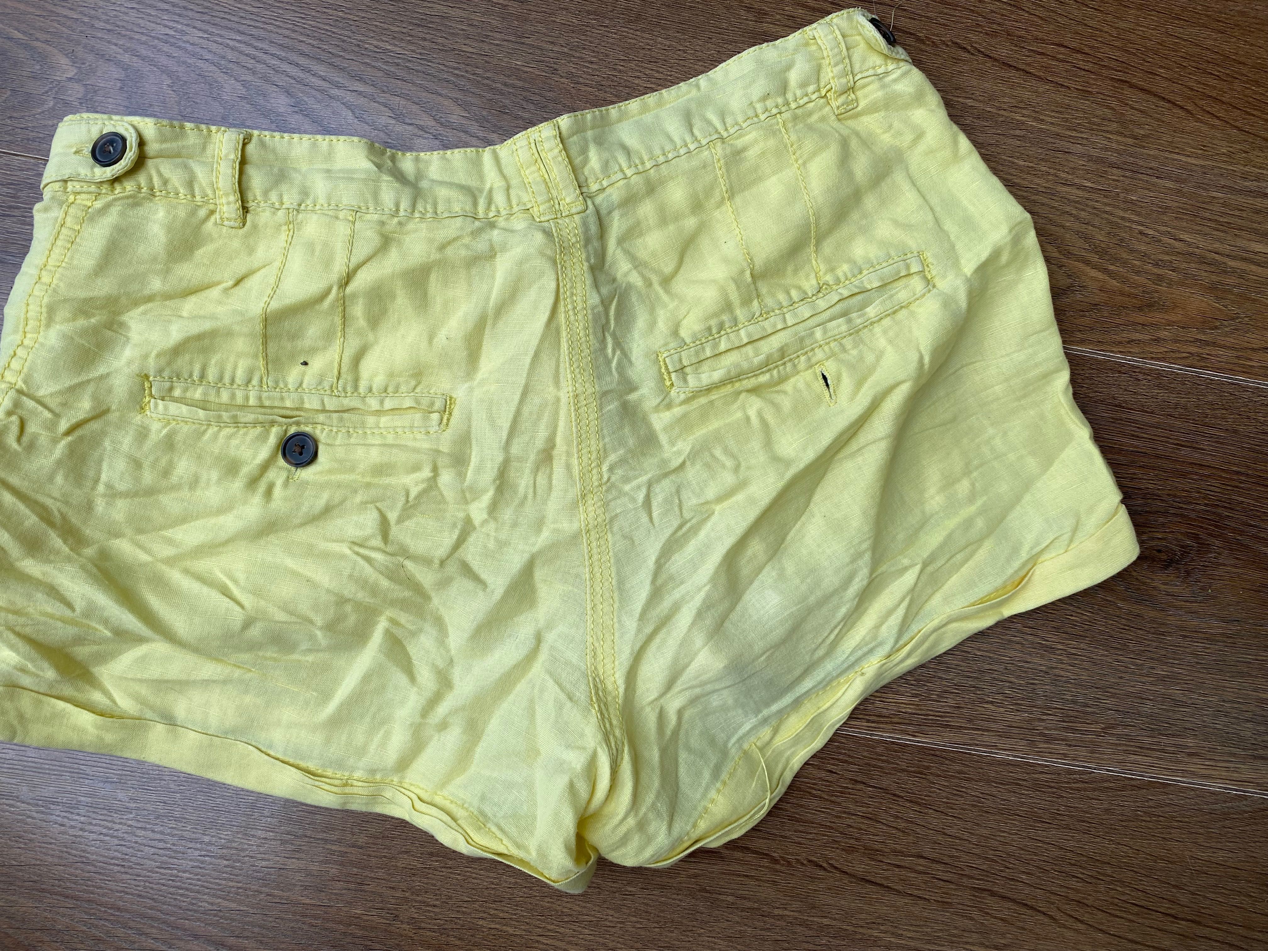Spodenki lniane H&M- len 100%