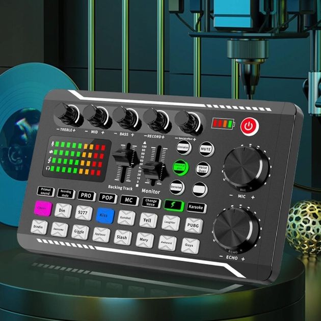 Студійна звукова карта для стримінгу та запису звуку Sound F988