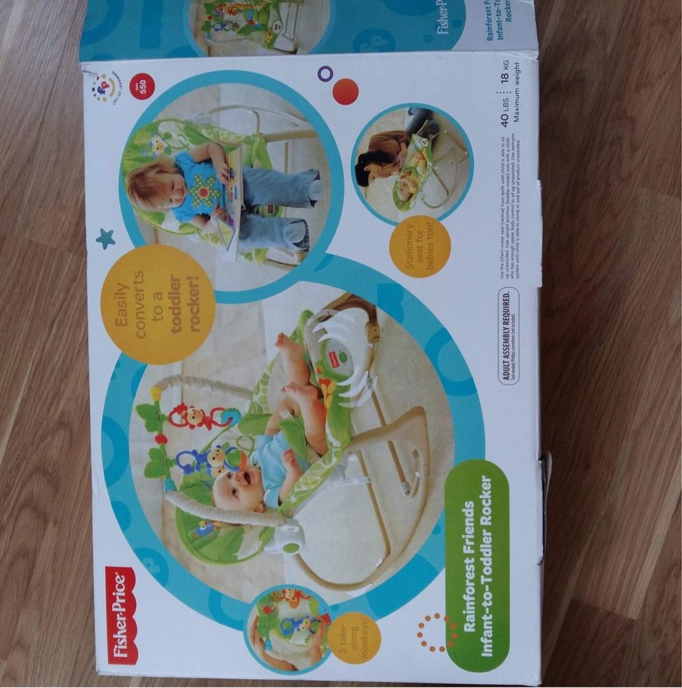 Bujaczek leżaczek fisher price