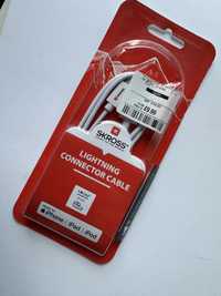 Cabo carregamento SKROSS 1m, branco, para iPhone, iPad e iPod