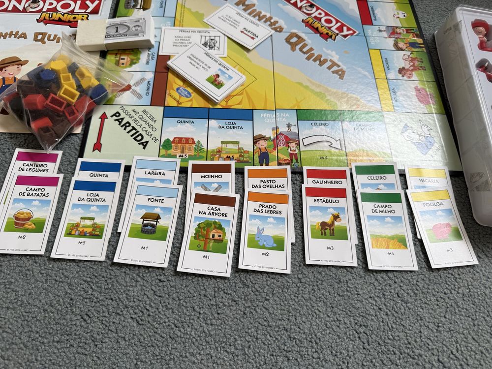 Jogo de tabuleiro Monopólio Júnior - A minha quinta