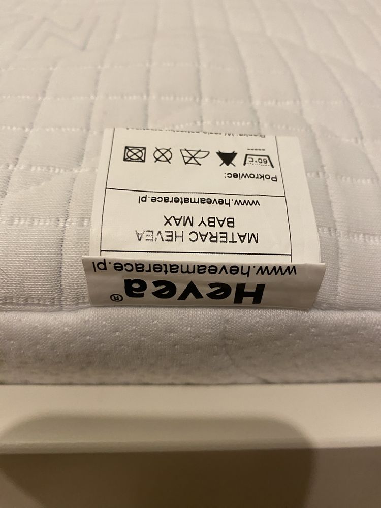 Materac do łóżeczka dziecięcego Hevea Baby Max 120x60