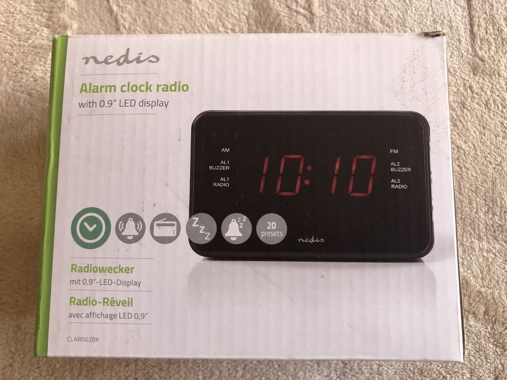 Rádio despertador digital Nedis