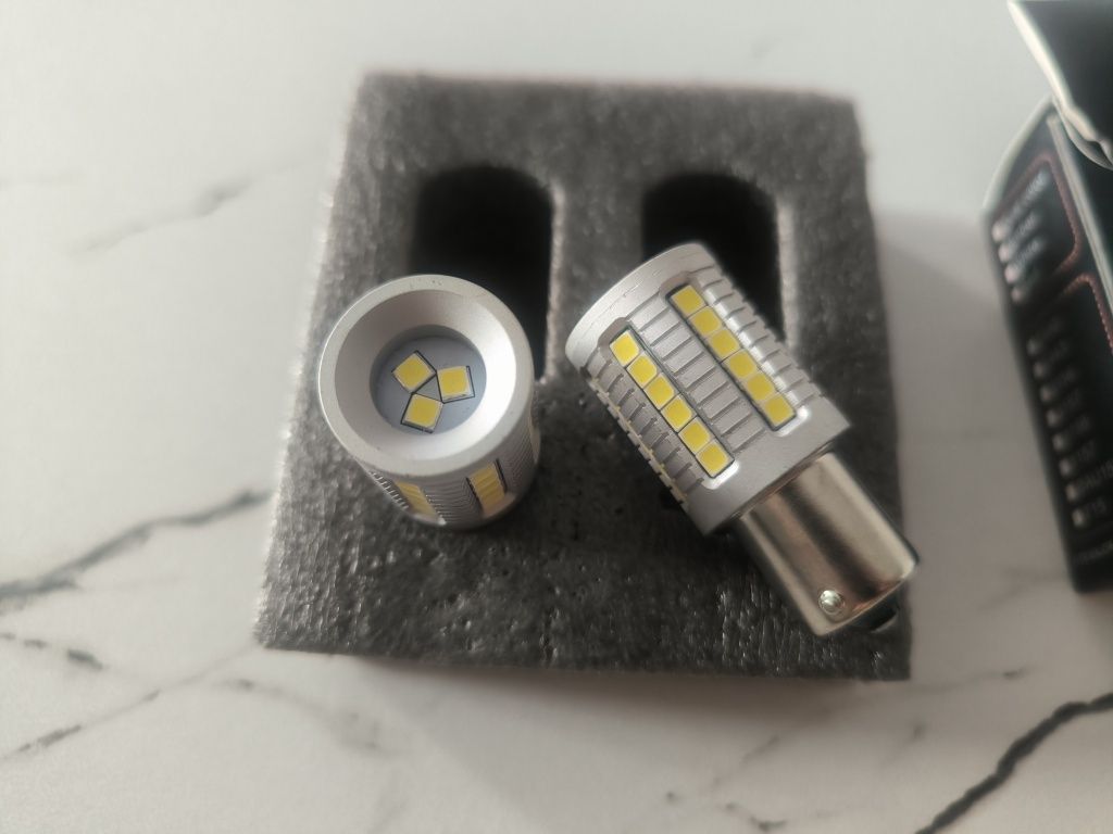 Żarówki LED P21W 30w 2szt Canbus bardzo mocne DRL wsteczne
