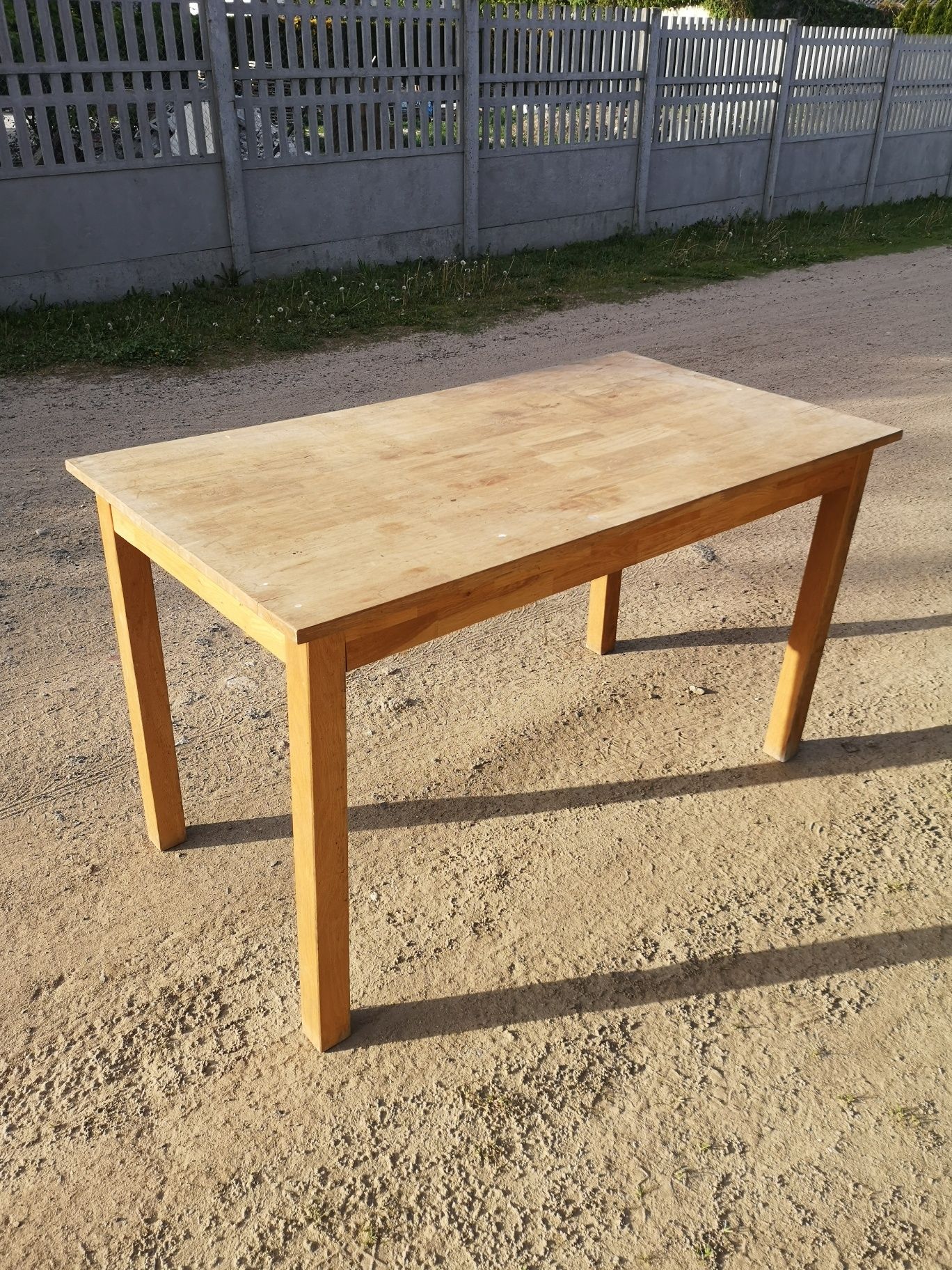 Stół drewniany dębowy 70x130