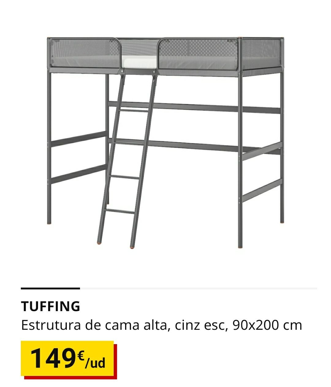 Cama alta beliche ikea