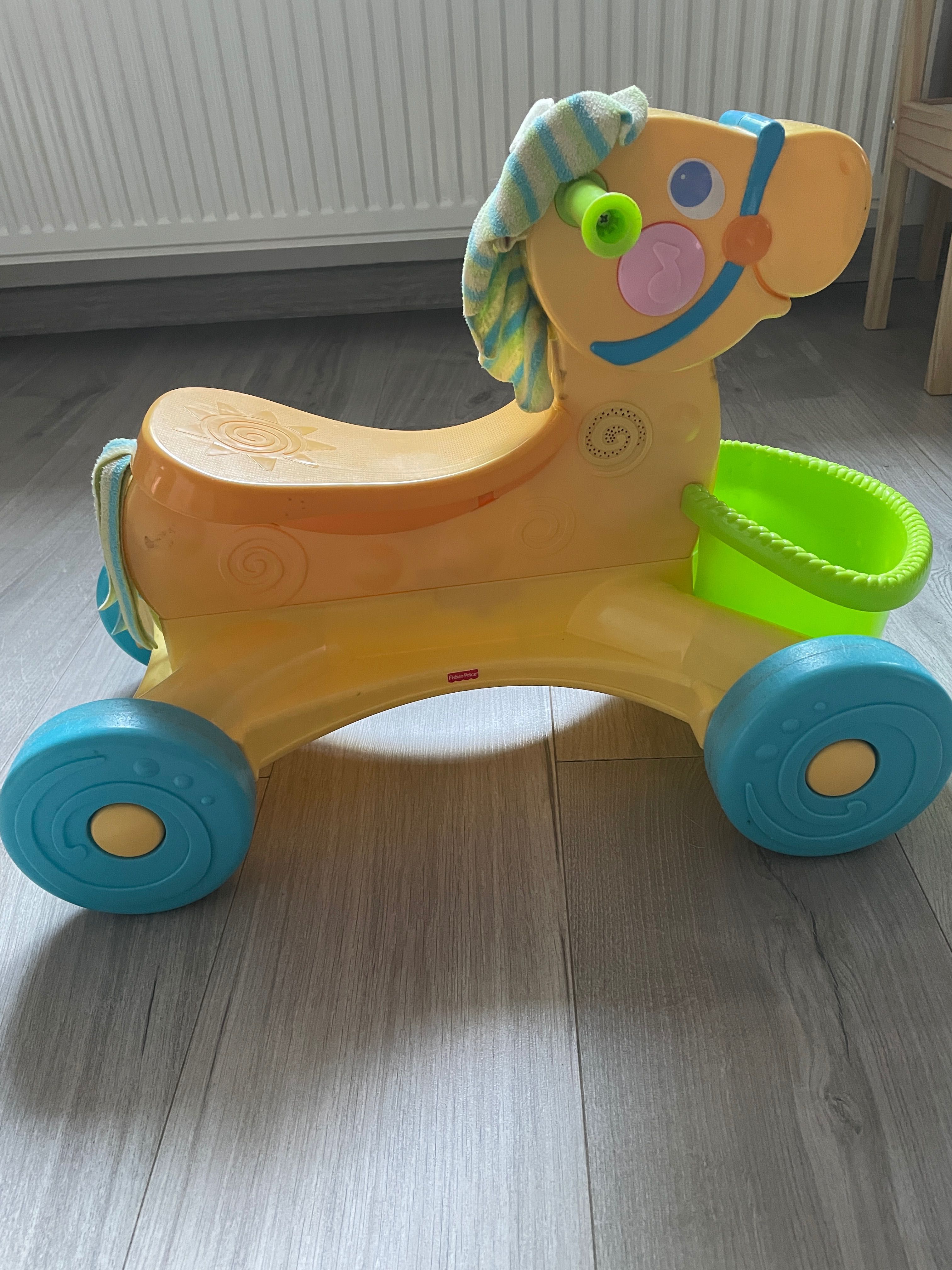 Pchacz jeździk konik Fisher Pric dziecka rowerek biegowy na kółkach