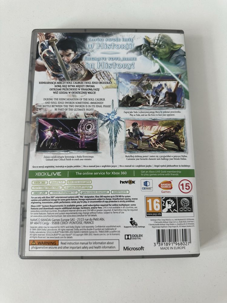 Gra Soul Calibur IV 4 Xbox 360 Tanio!