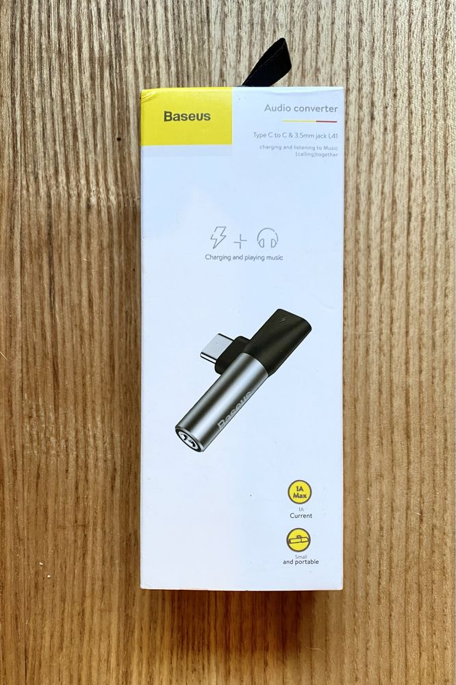 Baseus audio konwerter USB C na jack 3,5mm