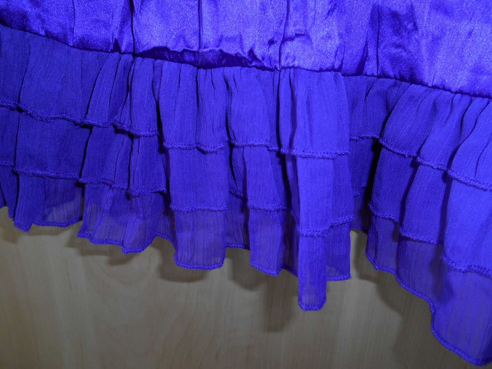 літня блузка 48-50 розміру фіолетова відкрита спинка