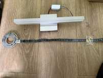 Nowy kinkiet lazienkowy LED srebrny 40 cm