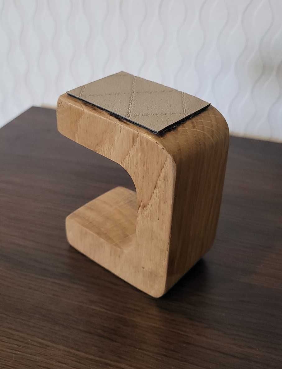 Ekspozytor, stojak na zegarek z drewna dębowego, prezent, handmade