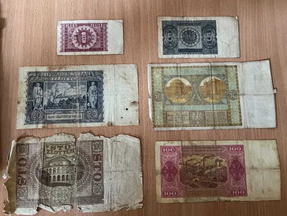 Zestaw polskich banknotów lata 29-1948 & PRL / 1 - 200.000 zł