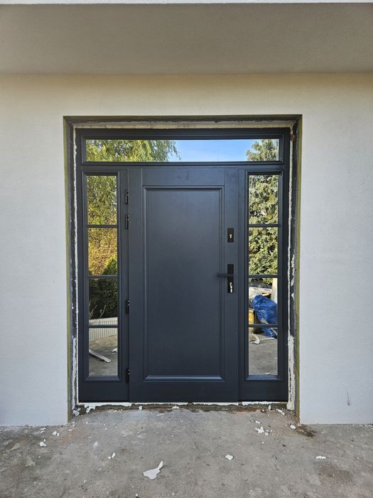 Drzwi zewnętrzne wejściowe drewniane producent