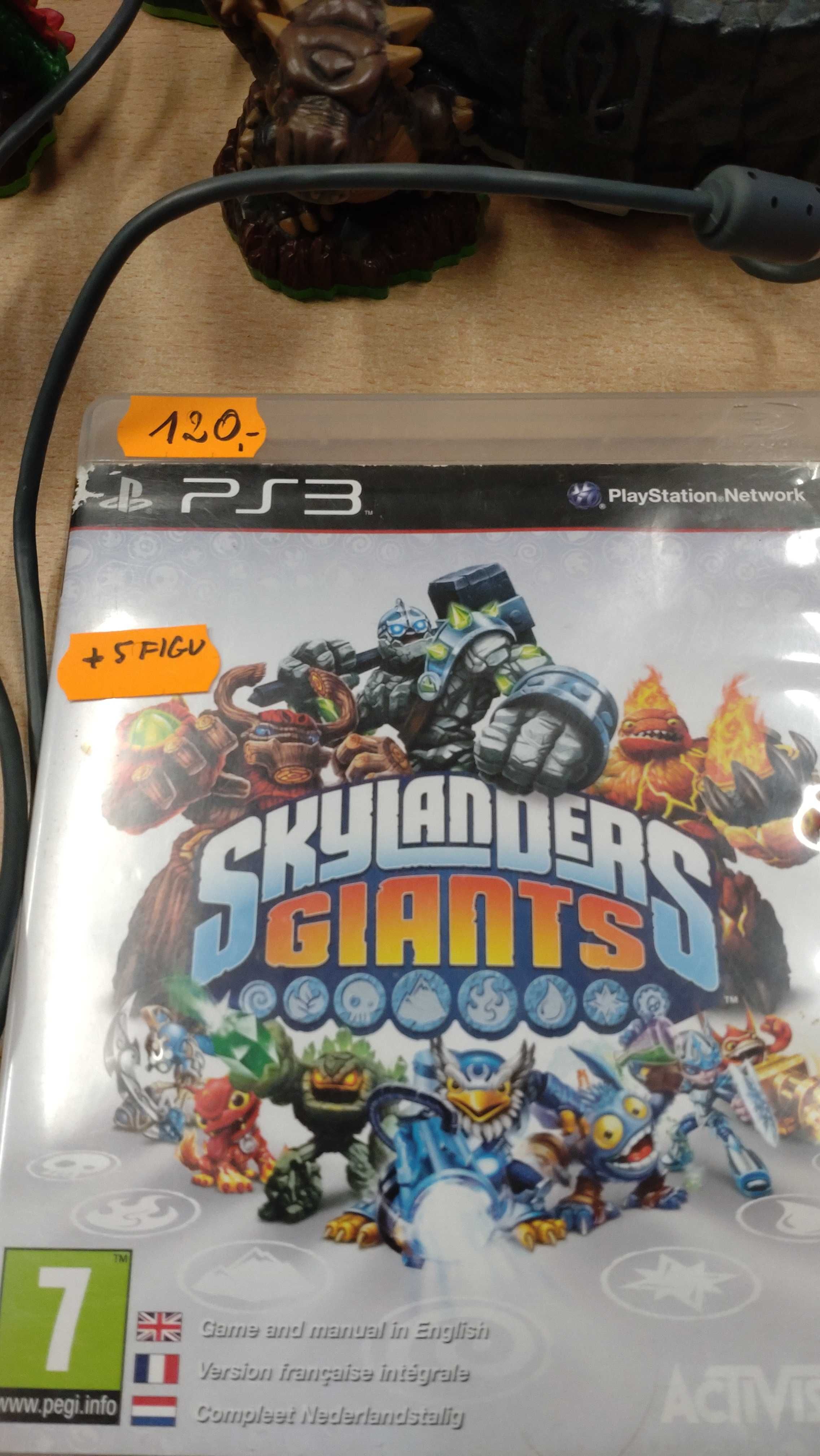 PS3 2 gry SKAYLANDERS spyro adventure pl. + giants +portal+17 figurek