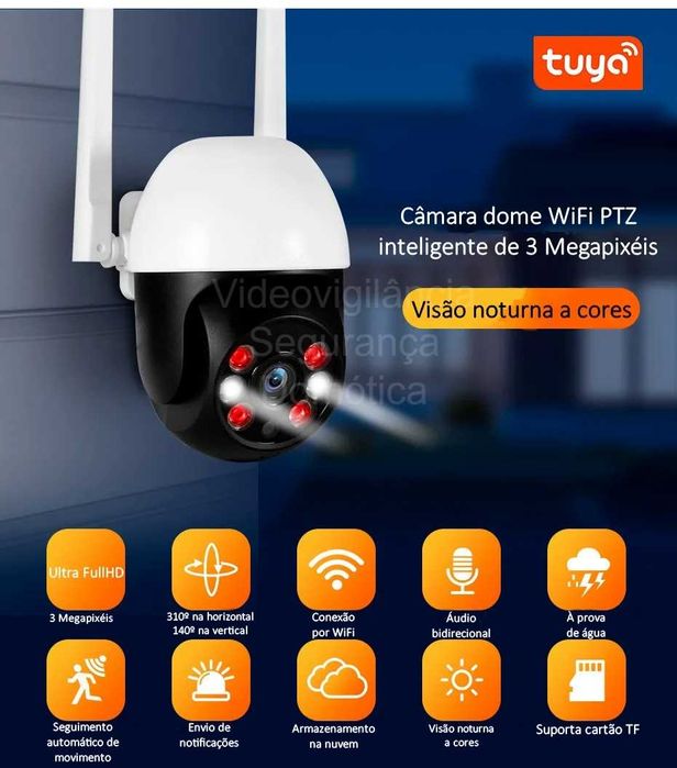 Câmara ‼️ WiFi ‼️ Tuya ‼ Full HD ‼ PTZ ‼ Seguimento Pessoas e Objetos