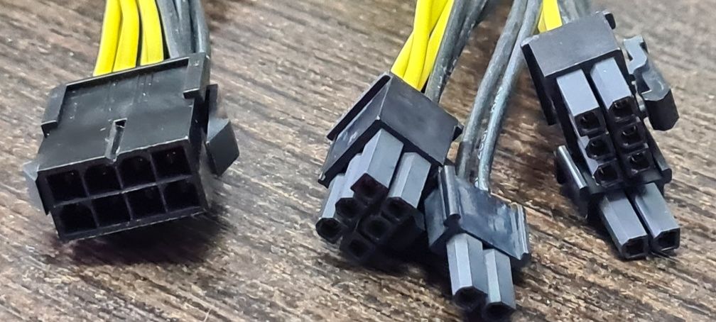 Кабель для видеокарт 18 AWG переходник GPU 8 ->2х PCI-E(6+2)