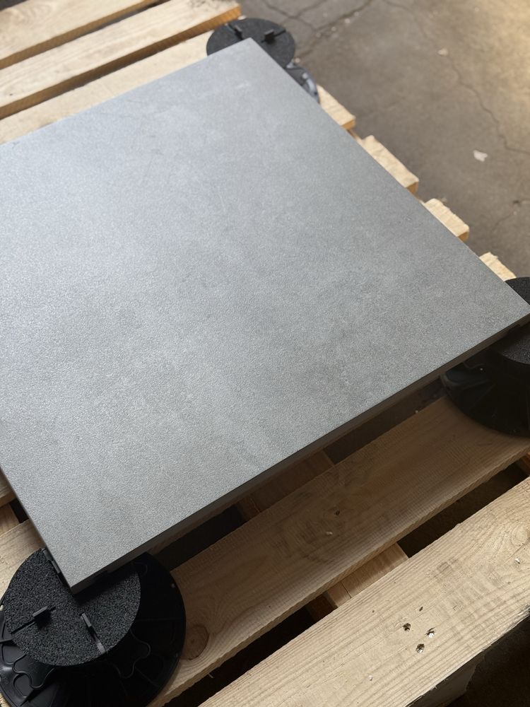 Płytki Tarasowe 60x60 Flairstone Dust 2.0 2 CM 20 MM Ciemno Szary