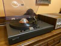 Świetny gramofon Sanyo, Direct Drive, Automat, Ciężki vintage, shure