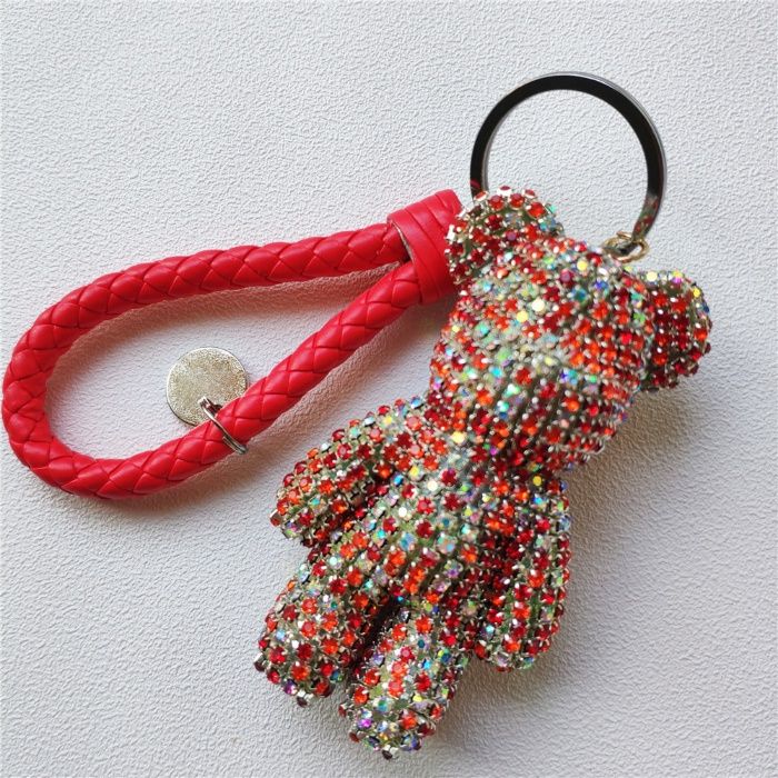 Luksusowa z cyrkoniami Zawieszka brelok przywieszka MIŚ BEAR