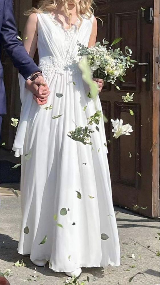 Suknia ślubna styl rustykalny, boho