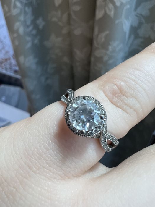 Zestaw biżuteria kolczyki pierścionek srebro 925