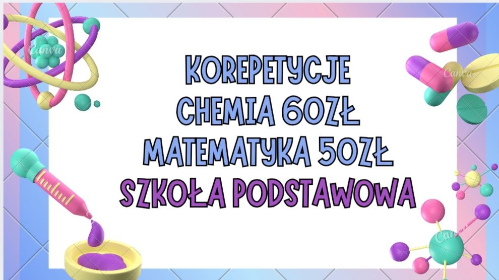 Korepetycje z chemii i matematyki