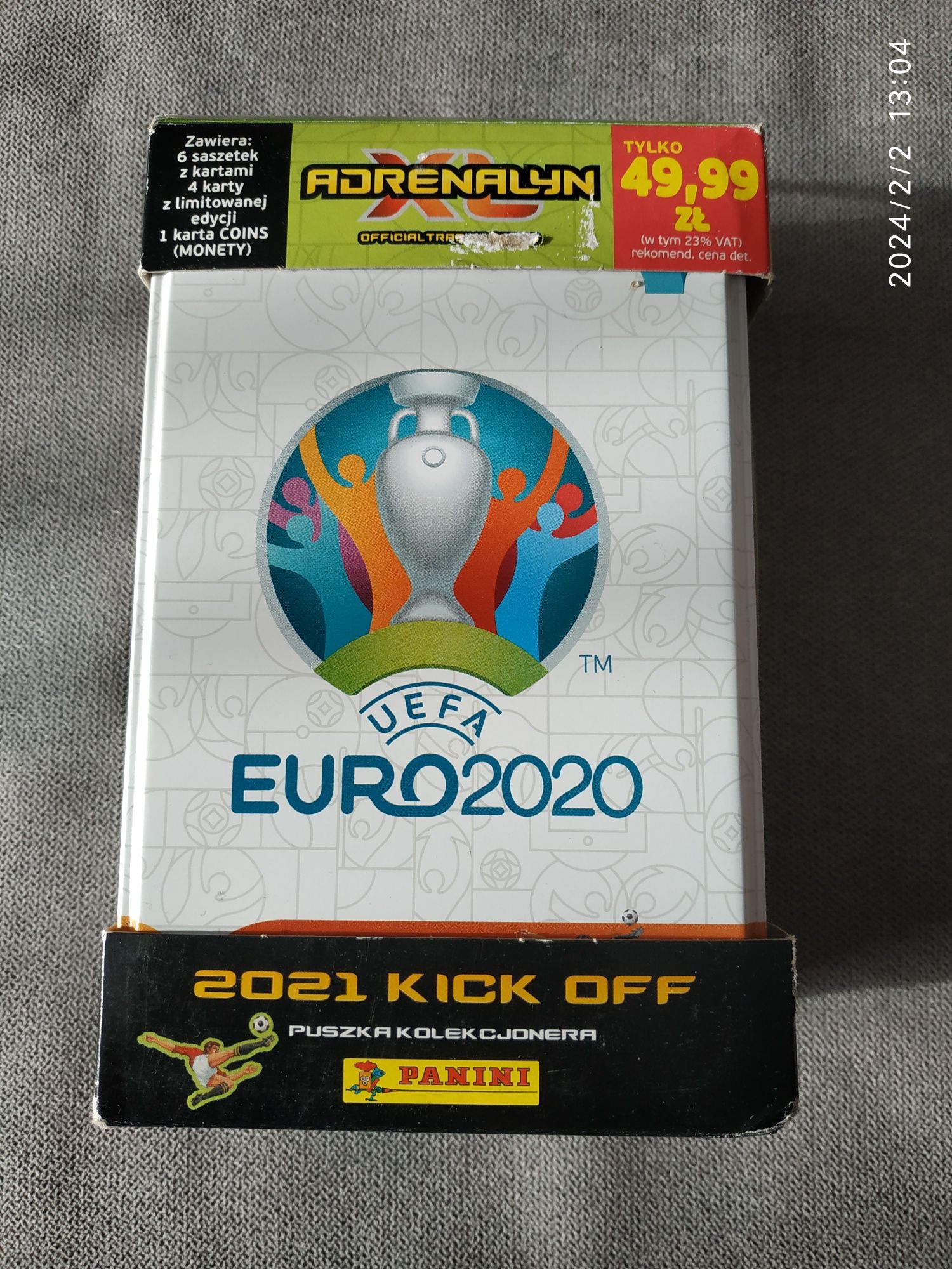 Panini UEFA EURO 2020 - Kick Off 2021 - Puszka + 80 kart (Kane, Giroud